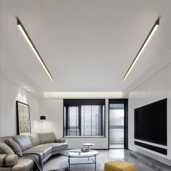 Luces de techo para balcón, lámpara LED de tira larga para pasillo, dormitorio, comedor, sala de estar, guardarropa, Isla, cocina, decoración - Imagen 3