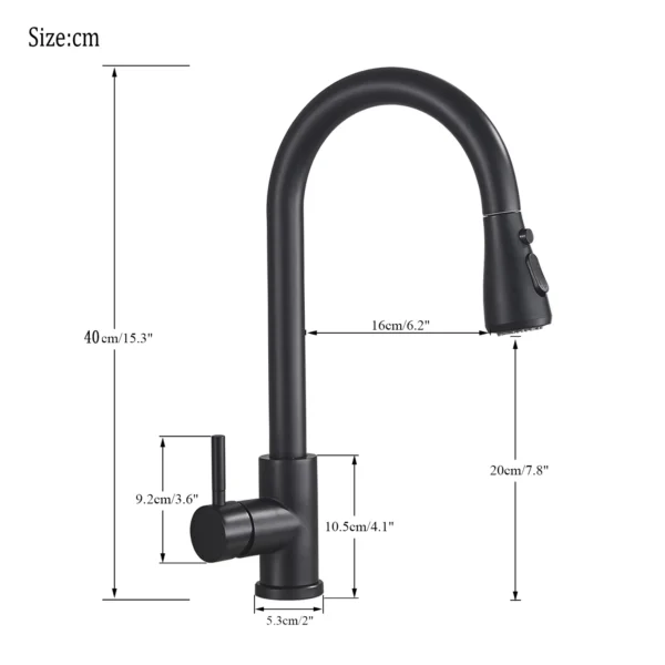 Grifo Extraíble para Fregadero de Cocina - Elegancia y Funcionalidad - Imagen 2