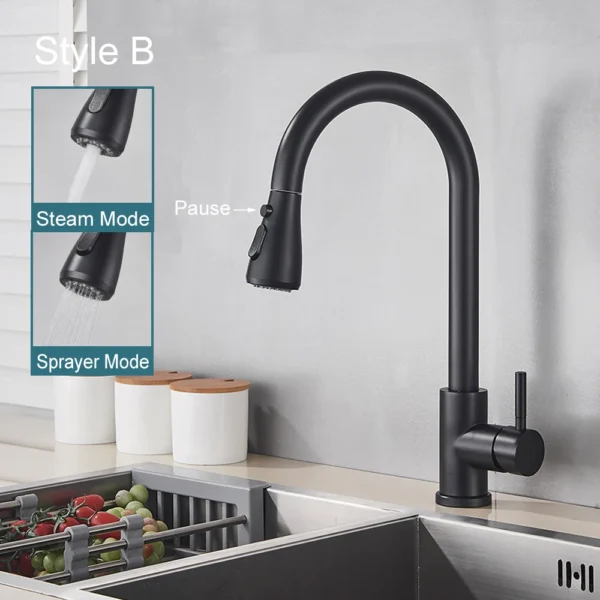 Grifo Extraíble para Fregadero de Cocina - Elegancia y Funcionalidad - Imagen 3