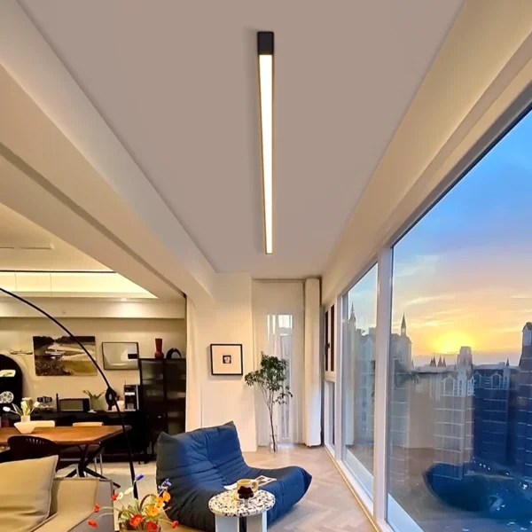 Luces de techo para balcón, lámpara LED de tira larga para pasillo, dormitorio, comedor, sala de estar, guardarropa, Isla, cocina, decoración