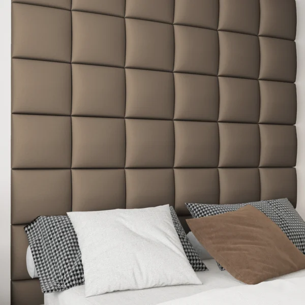 Cabecero ajustable Art3d para King, Twin, Full y Queen, paneles tapizados de pared, 6 piezas, 9,84 "x 9,84" - Imagen 2