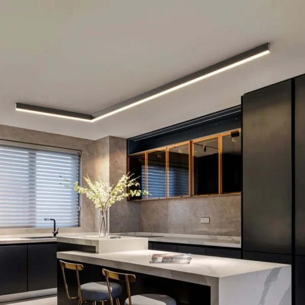 Luces de techo para balcón, lámpara LED de tira larga para pasillo, dormitorio, comedor, sala de estar, guardarropa, Isla, cocina, decoración - Imagen 2