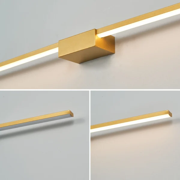 NEO Gleam-Lámpara LED de pared moderna para baño, luz de tocador montada en la pared, AC85V-265V, 19W-27W L70 90 110cm - Imagen 5