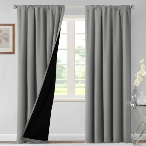 Cortinas de puerta impermeables y aislantes para interiores y exteriores, persianas modernas 100% de alto sombreado, 1 unidad