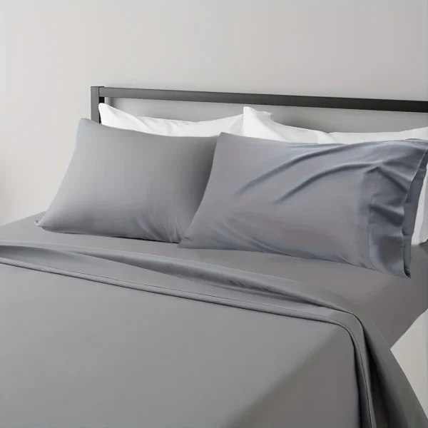 Juego de sábanas Sábanas transpirables y refrescantes Sábanas de lujo para hotel Extra suaves Fácil ajuste - Juego de 3/4 piezas - Imagen 2