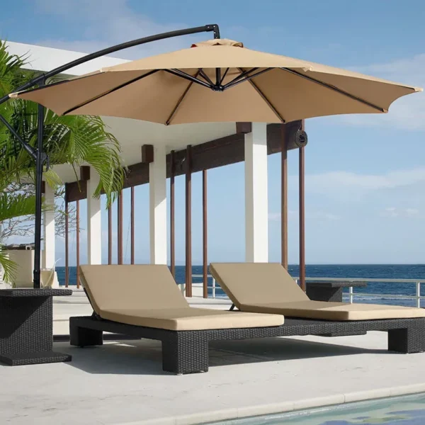 Sombrilla de tela reemplazable para Patio, toldo de playa, protección Uv para jardín al aire libre, tela superior de 6/8 costillas - Imagen 5
