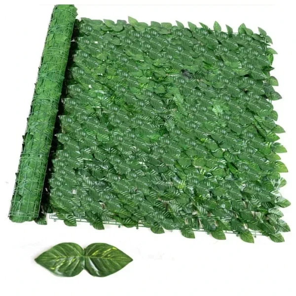 Paneles de valla de hoja verde de hiedra Artificial, pantalla de valla de privacidad falsa para el hogar, jardín al aire libre, decoración de balcón, 50x300cm